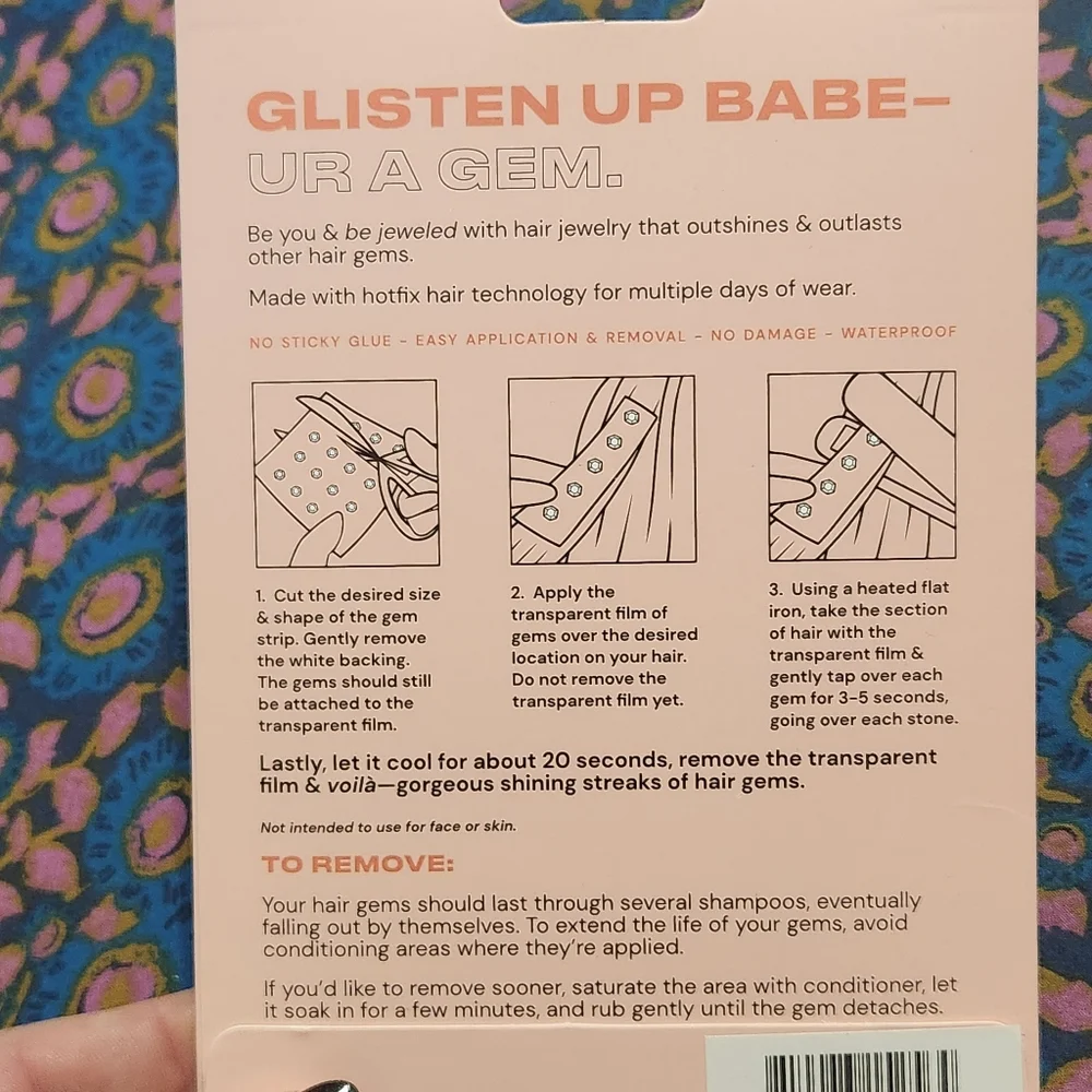 Anthropologie INH Hot Fix Hair Gems
